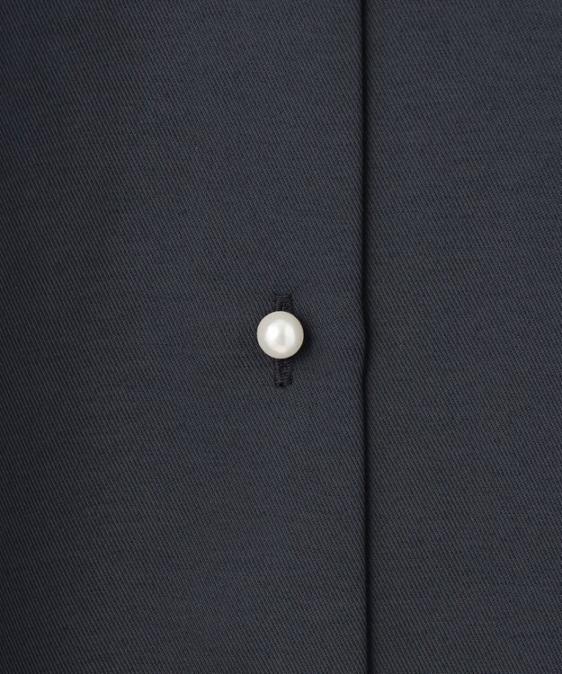 組曲 【サッシュベルト付き】パールボタンシャツワンピース ネイビー系