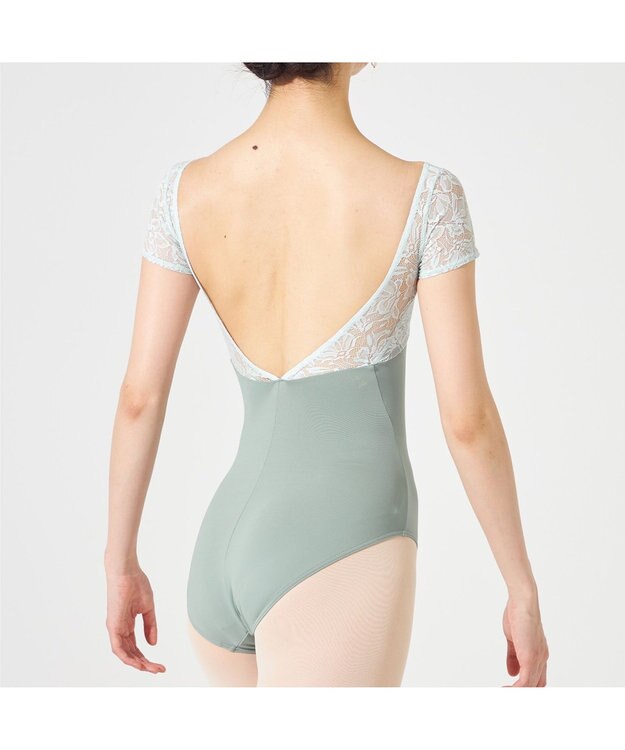 Chacott 【MAY NAGAHISA】キャップスリーブレオタード シーグリーン