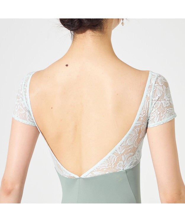 Chacott 【MAY NAGAHISA】キャップスリーブレオタード シーグリーン