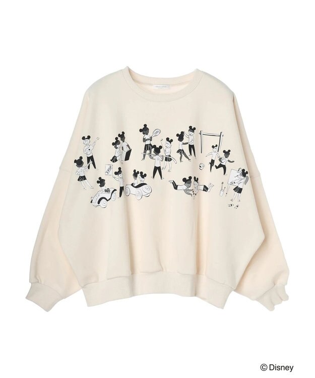 Green Parks ミッキーマウス・クラブ／チルドレン裏起毛プルオーバー Light Beige