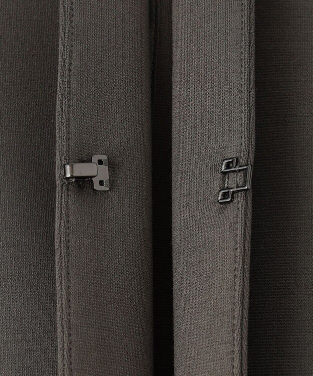 自由区 【XSサイズ～/洗える】WASHABLEPONTE  ボレロジャケット カーキ系