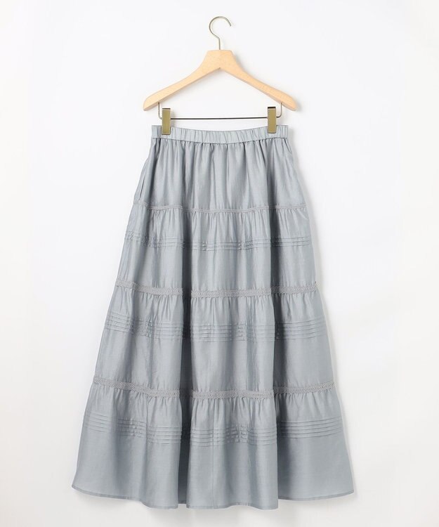 組曲 L 【先行予約】クラウドローン スカート ブルーグレー系