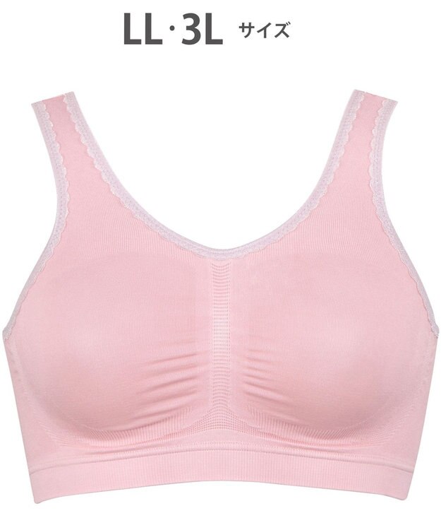 Wing ノンワイヤーブラ　【ナイトアップブラ】　寝るとき用ブラ　夜のバストケア　ウイング／ワコール　KB3507 ストロベリー