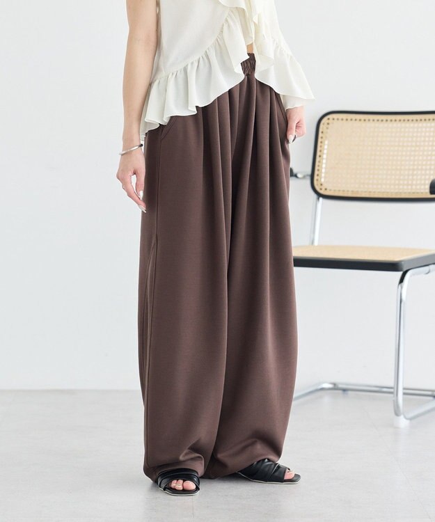 earth music&ecology イージーコクーンパンツ Brown