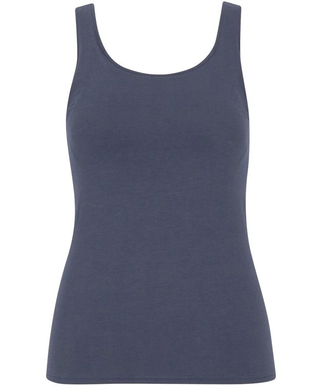 Wing カップ付きタンクトップ 綿混(身生地部) ラク きれいなバストシルエット 【シンクロブラトップ 綿混タイプ】 ブラトップ ET1132 ウイング／ワコール バイオレット