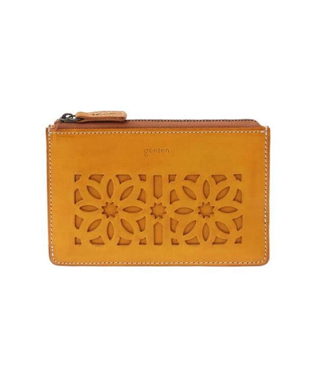 genten カットワーク　フラグメントケース イエロー