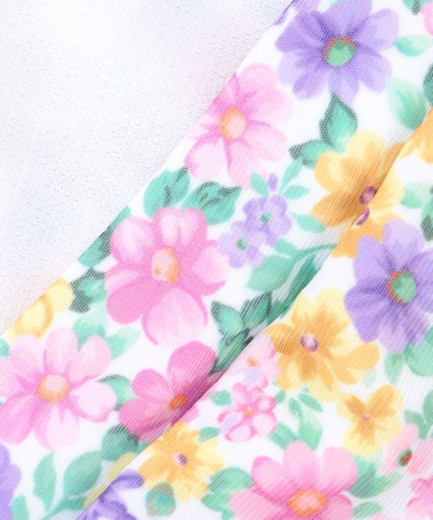 ANY KIDS 小花柄 セパレート水着 エクリュ