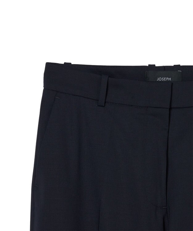 JOSEPH 【WEB＆OUTLET限定】テイラーウールブレンド　アンクルレングストラウザーズ Navy