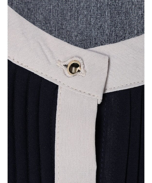 Green Parks ・ＥＬＥＮＣＡＲＥ　ＤＵＥ　バイカラーピンタックワンピ Navy