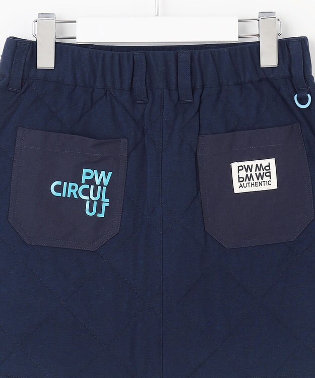 PW CIRCULUS 【裏地付き/防寒】【WOMEN】キルティングスカート ネイビー系