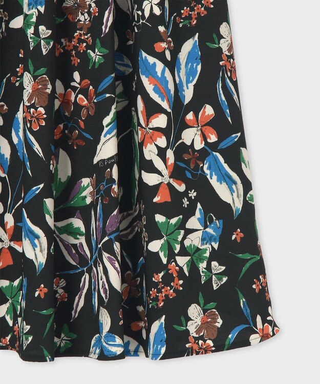 Paul Smith Number Floral ギャザースカート ブラック