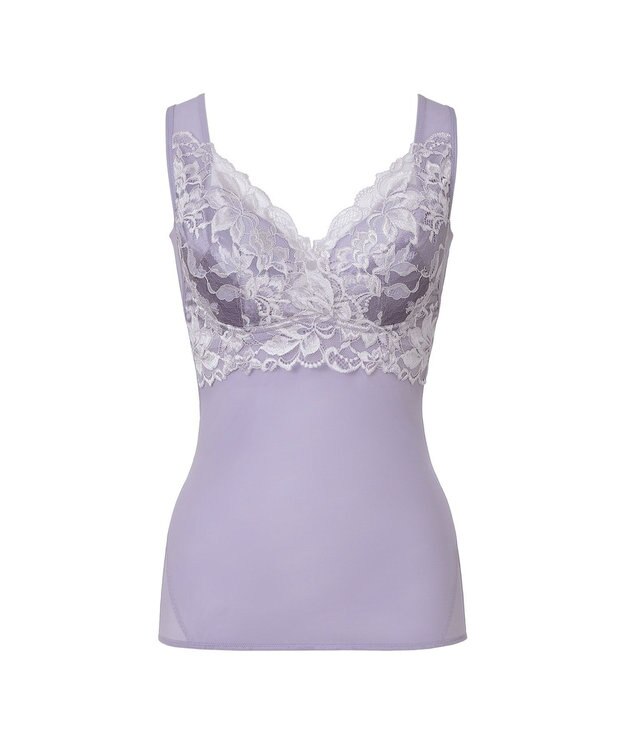 BRADELIS New York 【BRADELIS NewYork peace】ハートフルカップカシュクールブラキャミソール23 新作 ライラック