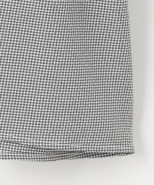 ANY 【WEB限定/洗濯機可】サッカーギャザーペプラムブラウス ギンガム