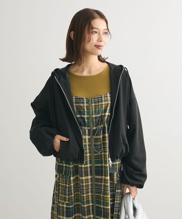 Green Parks ・ＥＬＥＮＣＡＲＥ　ＤＵＥ　ショートマウンテンパーカー Black