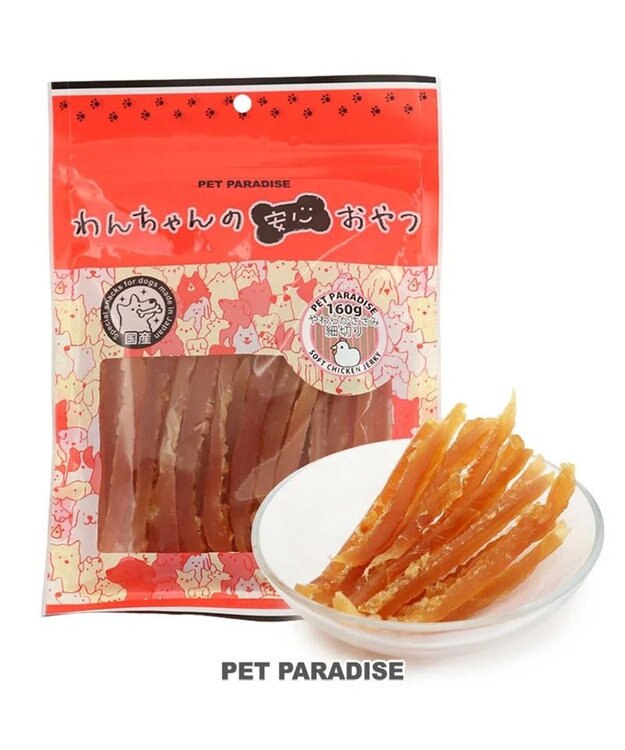 PET PARADISE やわらか ささみ 細切り 大袋 160g 国産 -