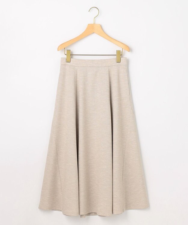 組曲 S ライトリネンライクフレア スカート ベージュ系