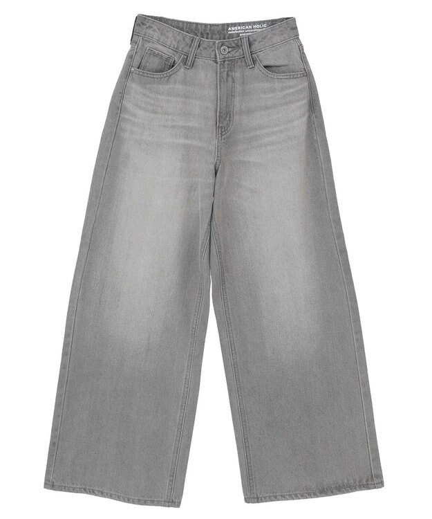 AMERICAN HOLIC ワイドデニムパンツ Gray