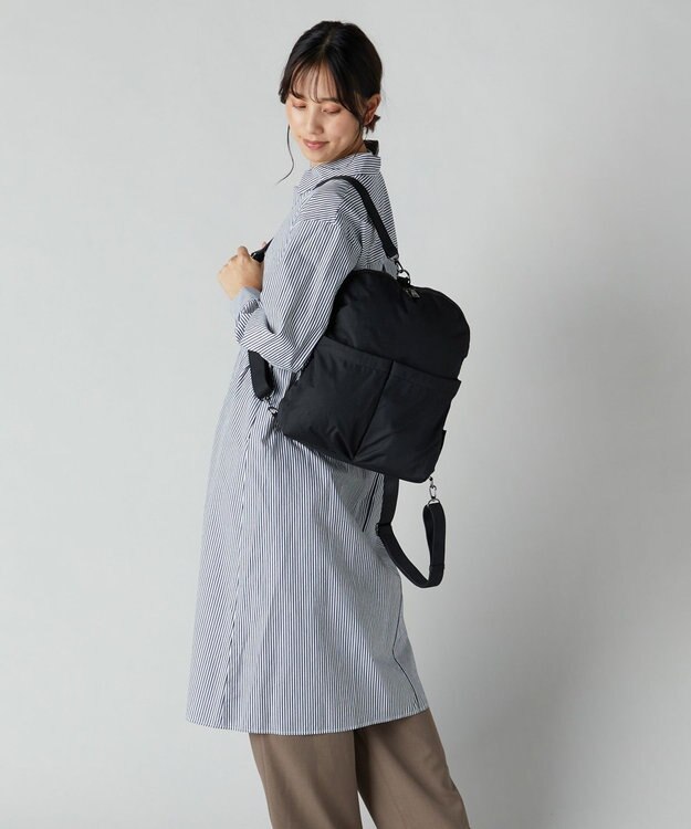 Y'SACCS 【Y’SACCS vous et】 フロントポケット2WAYバッグ ブラック