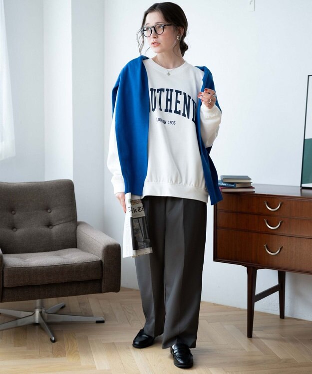 WEGO 【WEB限定】クルーネックプルオーバー 柄2