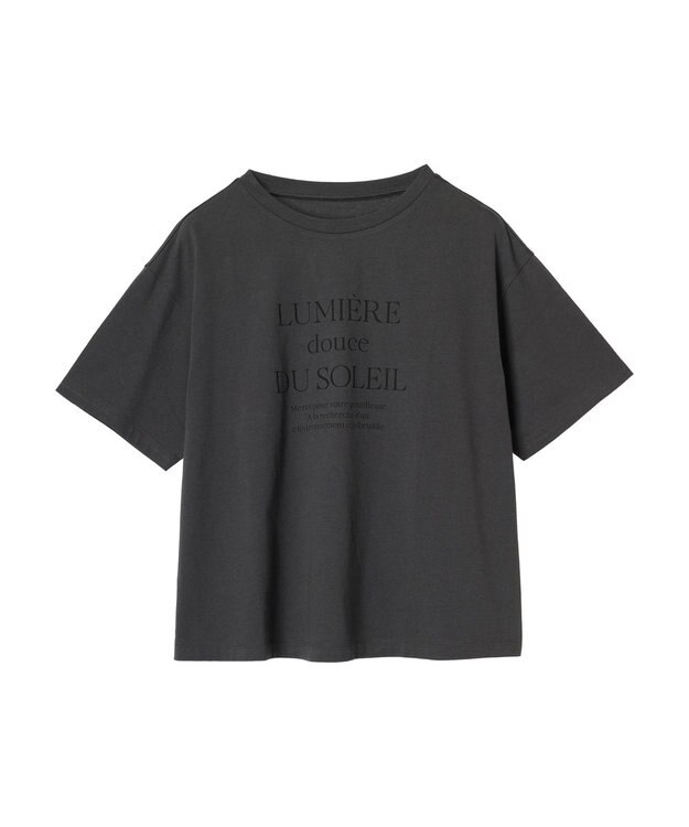 Green Parks フェミニンロゴボックスＴシャツ Gray