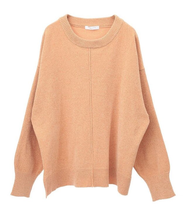 Green Parks ベロアモールリラックスサイズニットプルオーバー Orange