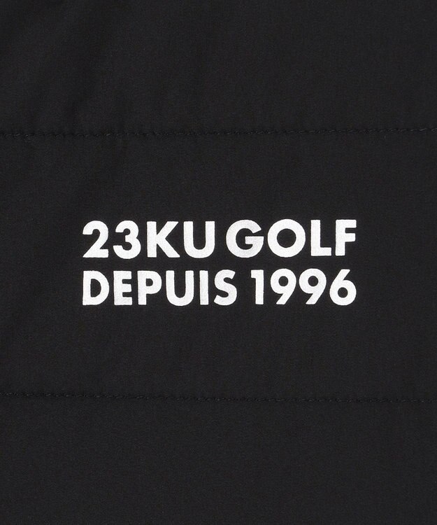 23区GOLF 【MEN】【防風/撥水/ストレッチ】【袖取り外しで2WAY】キルティング ブルゾン ブラック系
