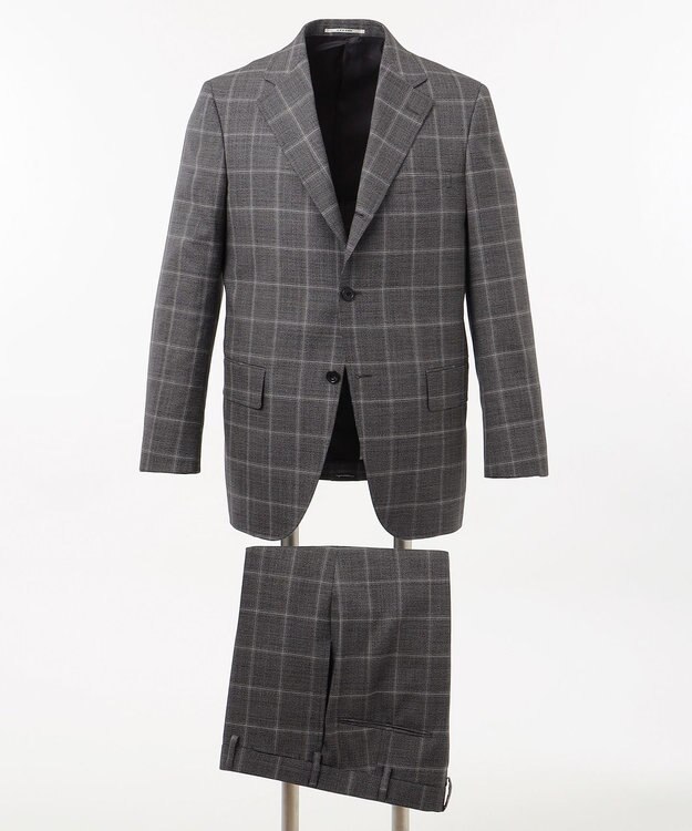 J.PRESS MEN 【CUBA BEACH MASTERPIECE】シルクツイストミックスチェック スーツ グレー系4
