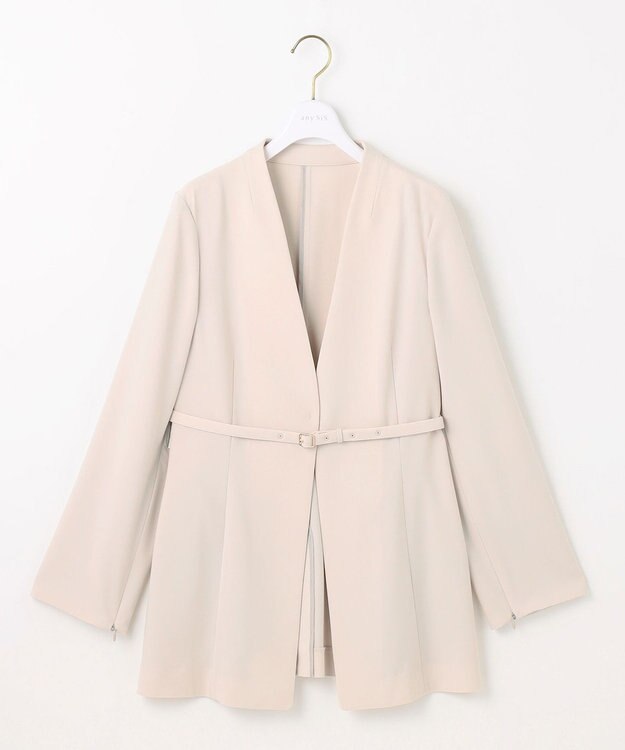 ANY SIS 【洗える】セレモニースリットスリーブ ジャケット ライトベージュ