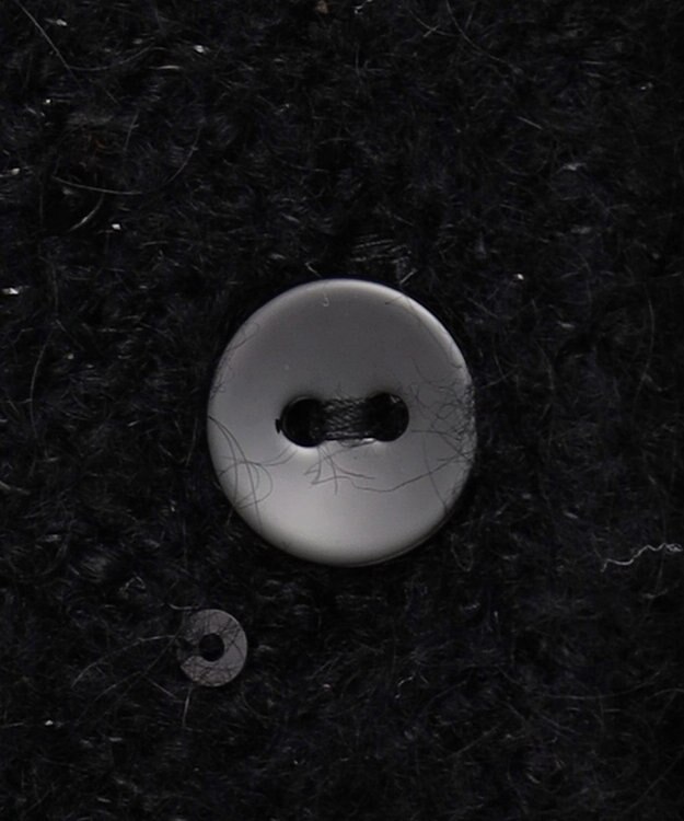 自由区 L 【アンサンブル対応・洗える】スパンコールニット カーディガン ブラック