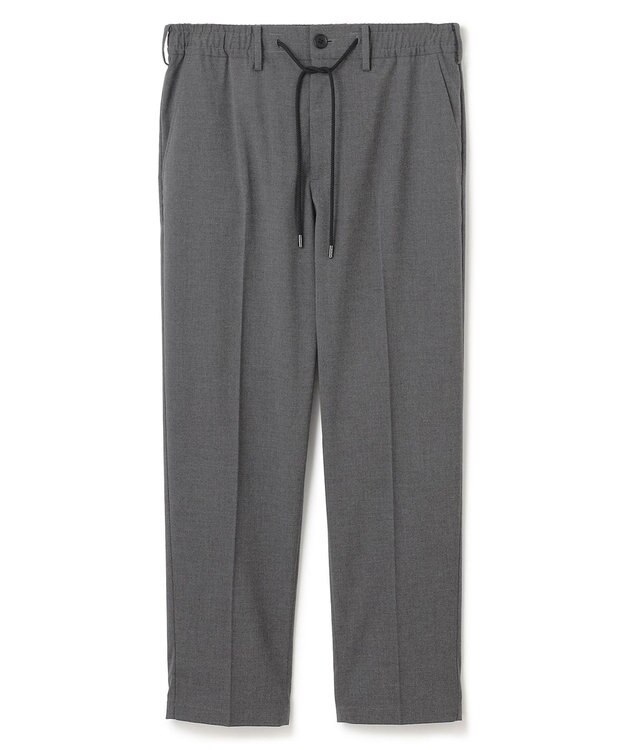 JOSEPH HOMME 新素材・新型【洗える/ストレッチ/ウエストゴム仕様】キャリーマンストレッチ ドロスト付ストレートパンツ / HOVE ライトグレー系