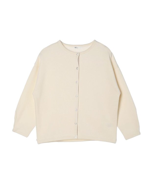 CRAFT STANDARD BOUTIQUE 裏起毛リングドットカーディガン Ivory