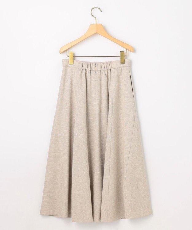 組曲 S ライトリネンライクフレア スカート ベージュ系