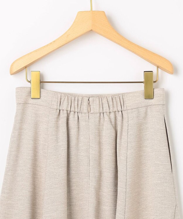 組曲 S ライトリネンライクフレア スカート ベージュ系