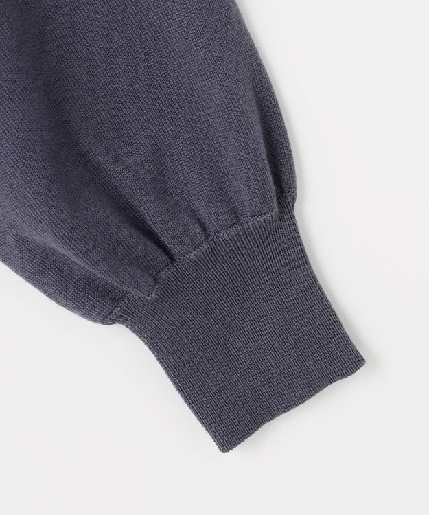 Feroux ブローチデザインニット プルオーバー ネイビー系