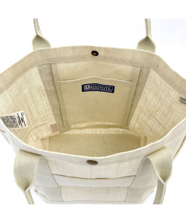 ROOTOTE 8597【スヌーピー】IP.デリ.ジュート.ピーナッツ-9D 02：S-アイボリー