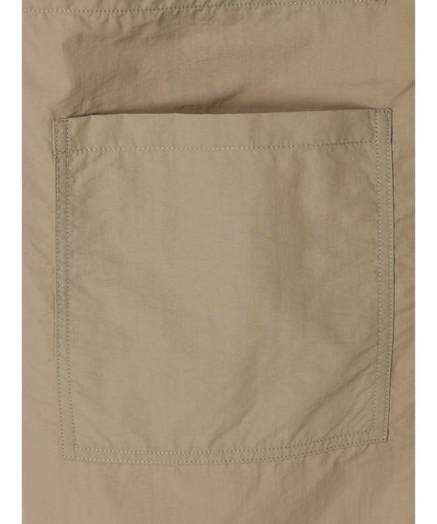 Green Parks ノーカラーミリタリーベスト Beige