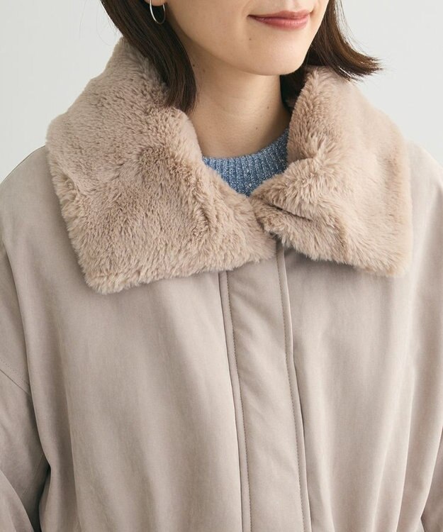 Green Parks ・ＥＬＥＮＣＡＲＥ　ＤＵＥ　中綿モッズコート Beige
