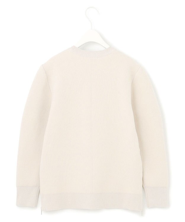 ICB L 【洗える】コットンシェニール コクーンスリーブニット トープ系