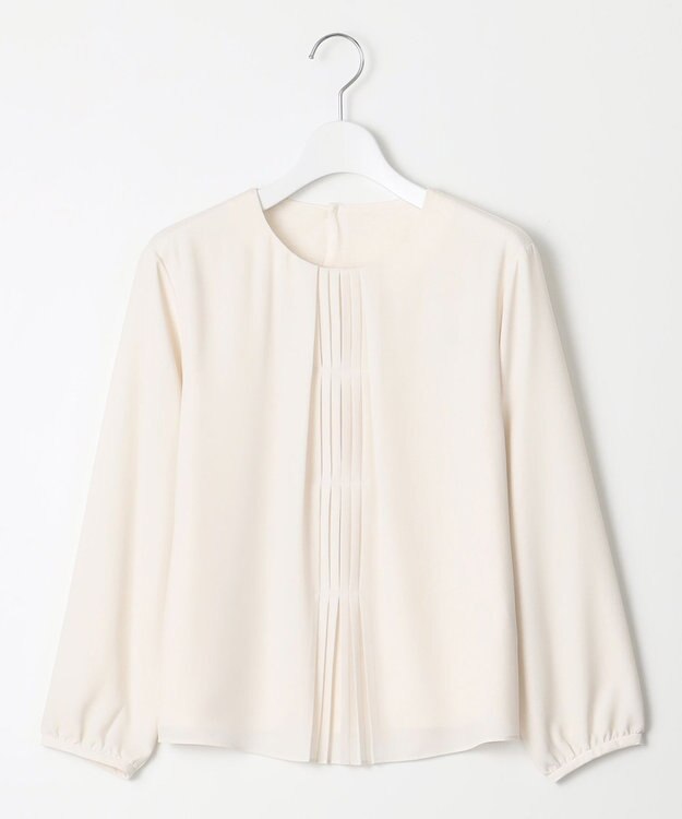 J.PRESS LADIES プリーツ タック カットソー ライトベージュ系