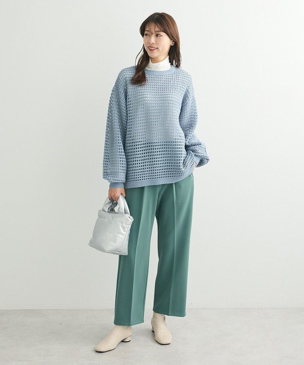 Green Parks ・Ｐｅｔｉｔ　Ｆｌｅｕｒ　タックテーパードパンツ Green