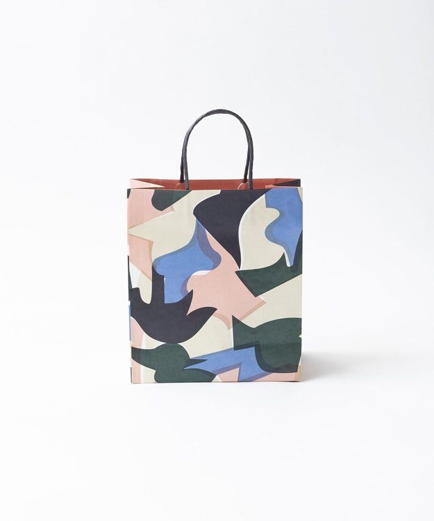TRICOTE PUZZLE SHOPPING BAG / パズル柄 ショッピングバッグ 32BLUE