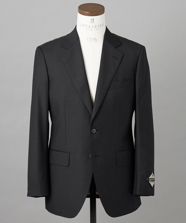 GOTAIRIKU シワになりにくい【御幸毛織/みゆきけおり】Superior160s  3ピーススーツ（グレー） グレー系