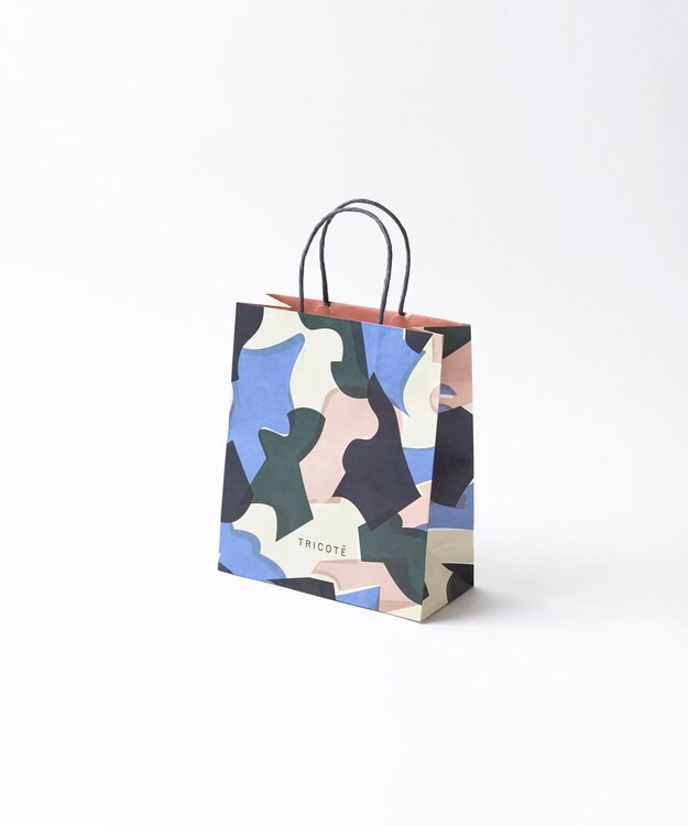 TRICOTE PUZZLE SHOPPING BAG / パズル柄 ショッピングバッグ 32BLUE