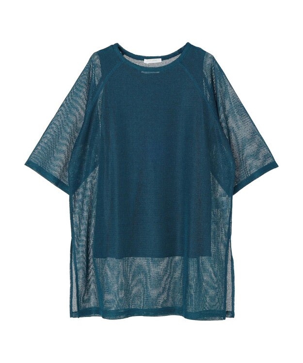 Green Parks ＳＥＴ２点メッシュラグランチュニック Blue Green