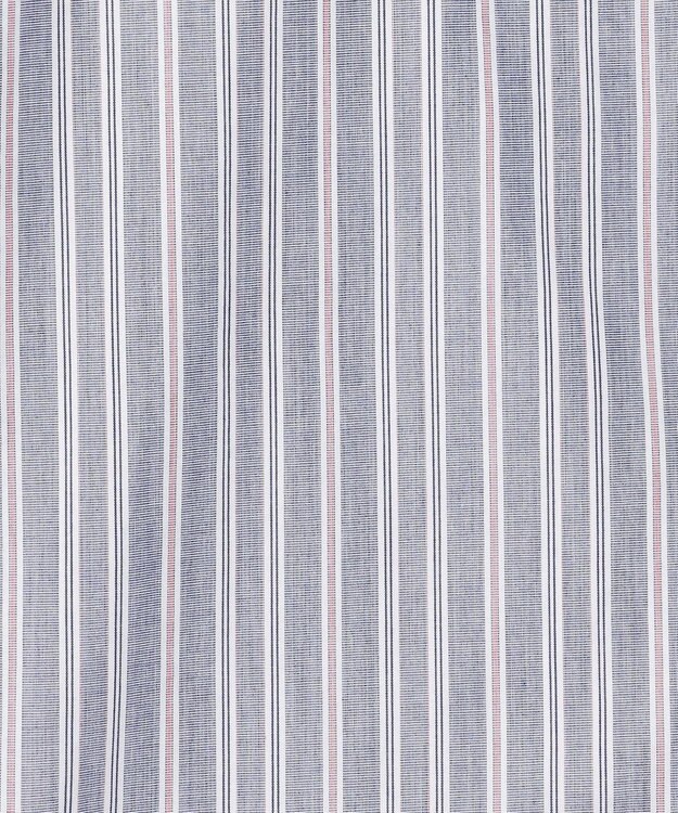 J.PRESS YORK STREET 【UNISEX】バンドカラー　ストライプシャツ ネイビー系1