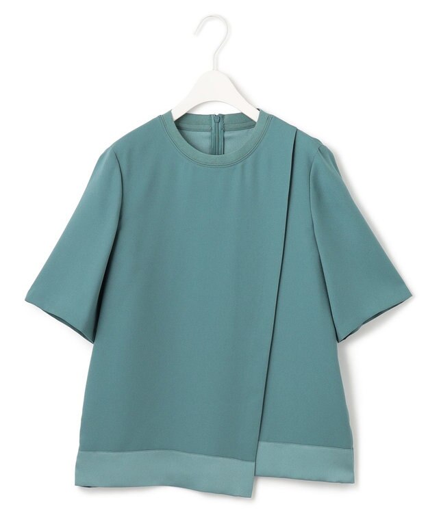 ICB 【新色追加・接触冷感・UVケア・速乾・洗える】 FluidBackSatin Tブラウス カデットブルー系