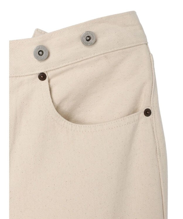 CRAFT STANDARD BOUTIQUE 【２ｗａｙ】デニムサロペットパンツ Ivory