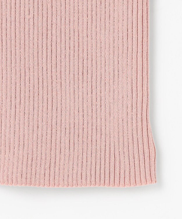 Feroux シアートリム リブニット ピンク系