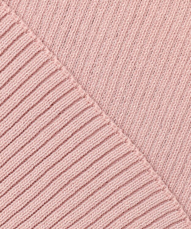 Feroux シアートリム リブニット ピンク系