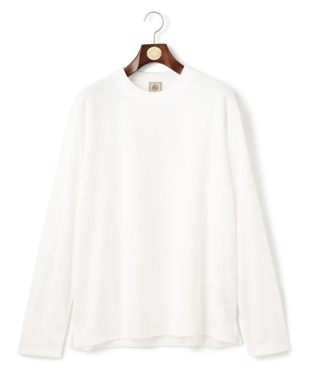 J.PRESS MEN 【KING SIZE】【ビジネス対応】【J.PRESS PREMIUM JERSEY】無地 ロングスリーブTシャツ ホワイト系